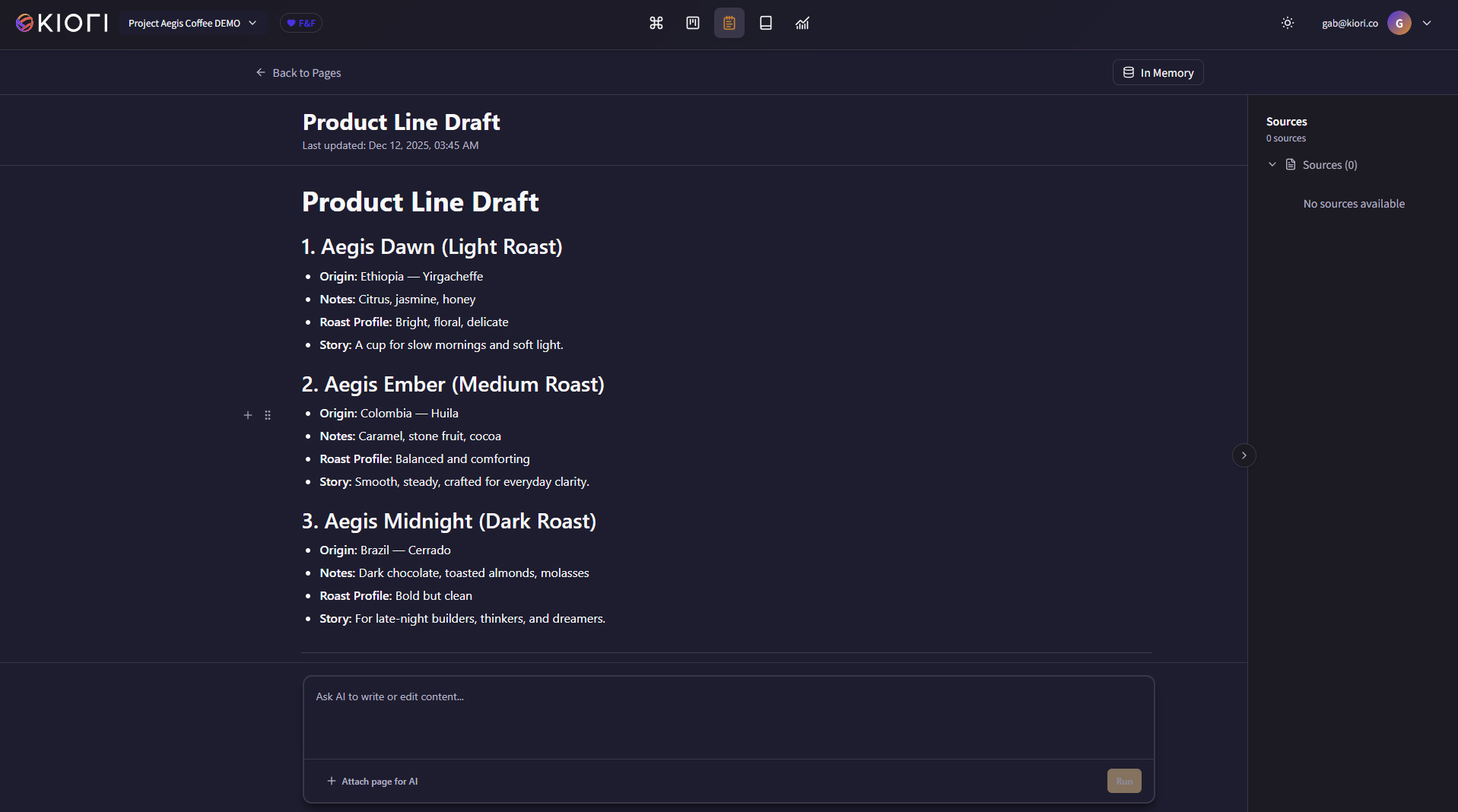 Turn knowledge into polished documents.
